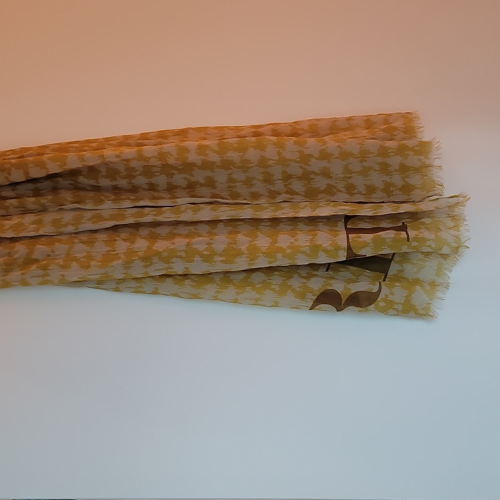 Burberry silk scarf about 2x7 feet - Picture 2 of 5